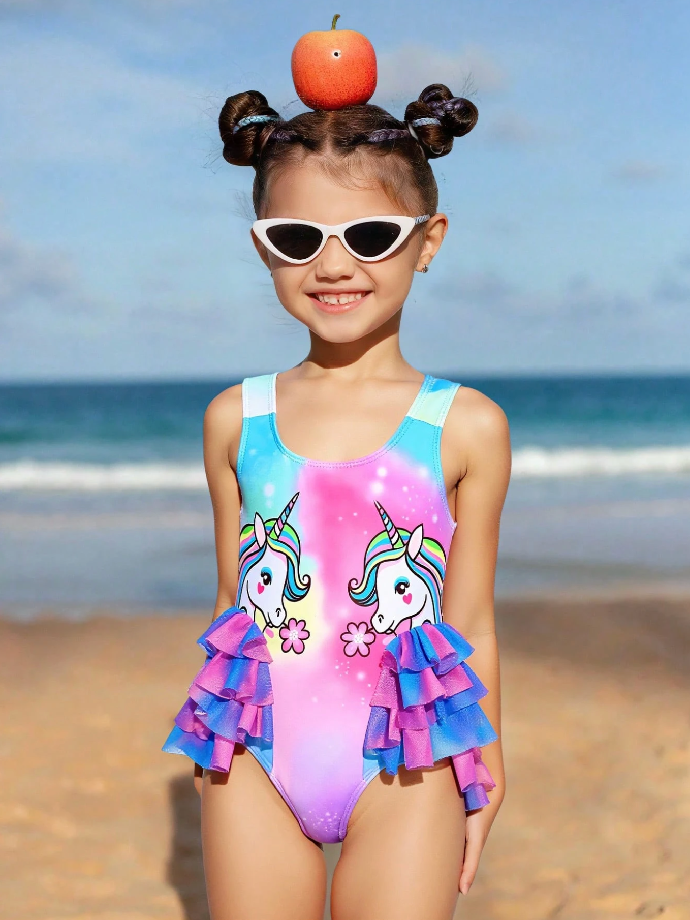 Maiô Infantil Maria Flor
